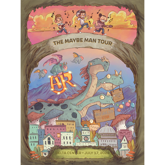 Salt Lake City July 17 2024 Tour Poster - Limited Edition