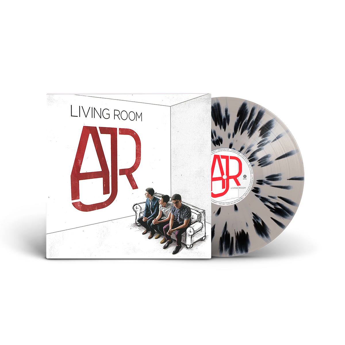 Living Room Vinyl - Bone w/ Black Splatter