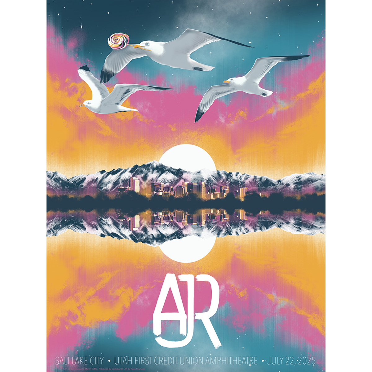 Salt Lake City July 22 2025 Tour Poster - Limited Edition