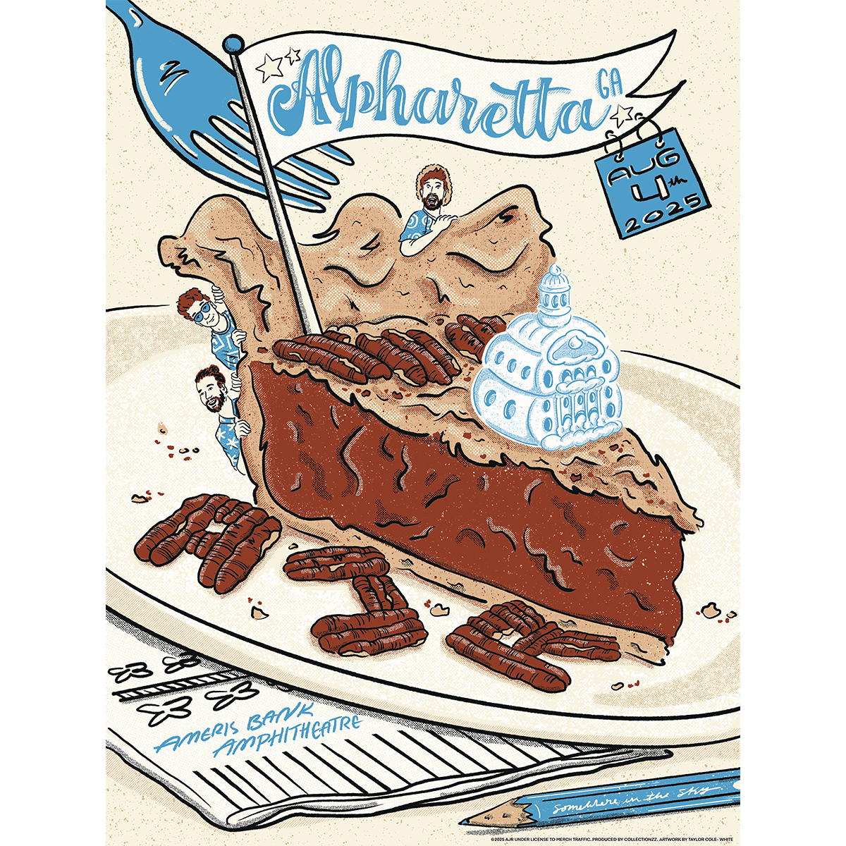 Alpharetta August 4 2025 Tour Poster - Limited Edition