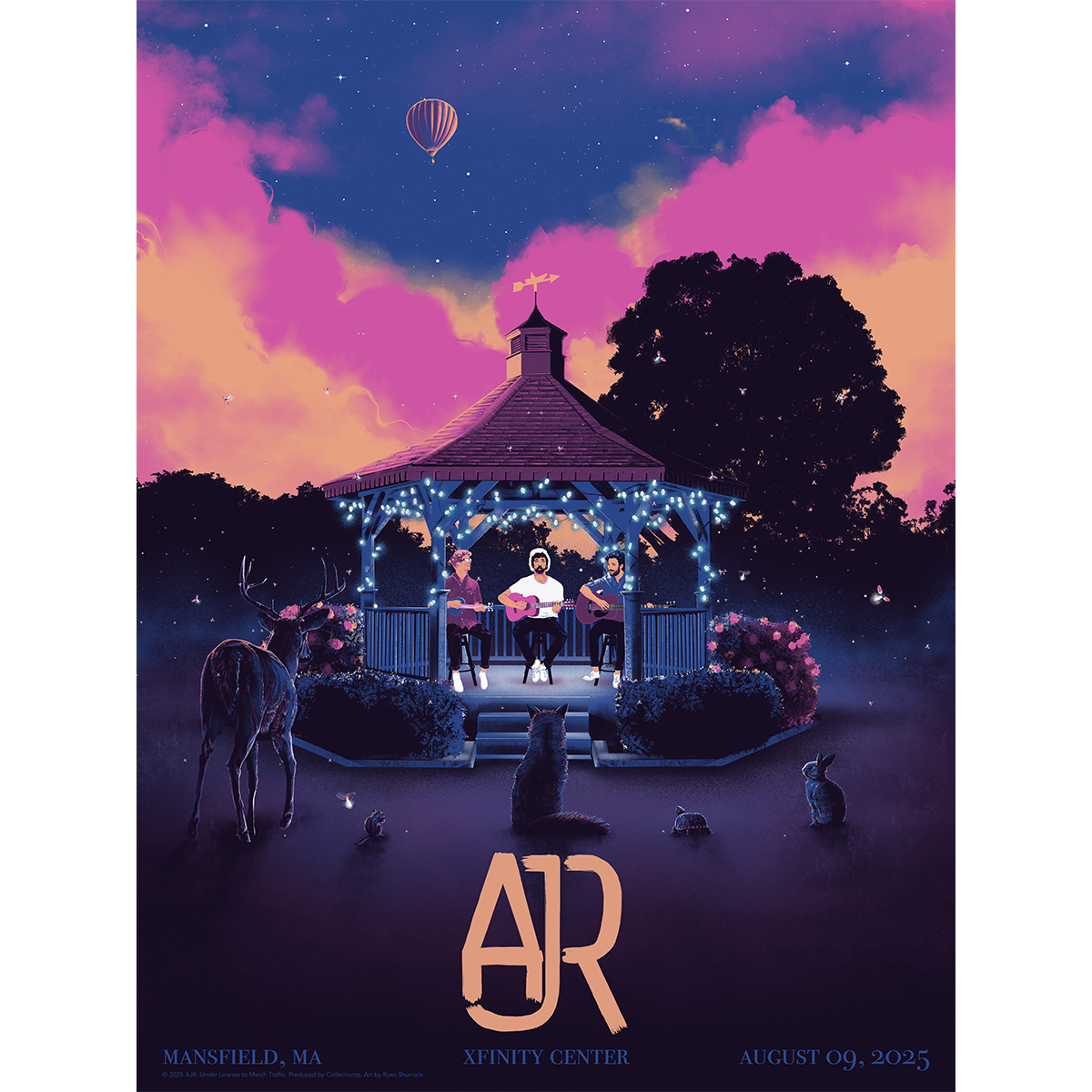 Mansfield August 9 2025 Tour Poster - Limited Edition