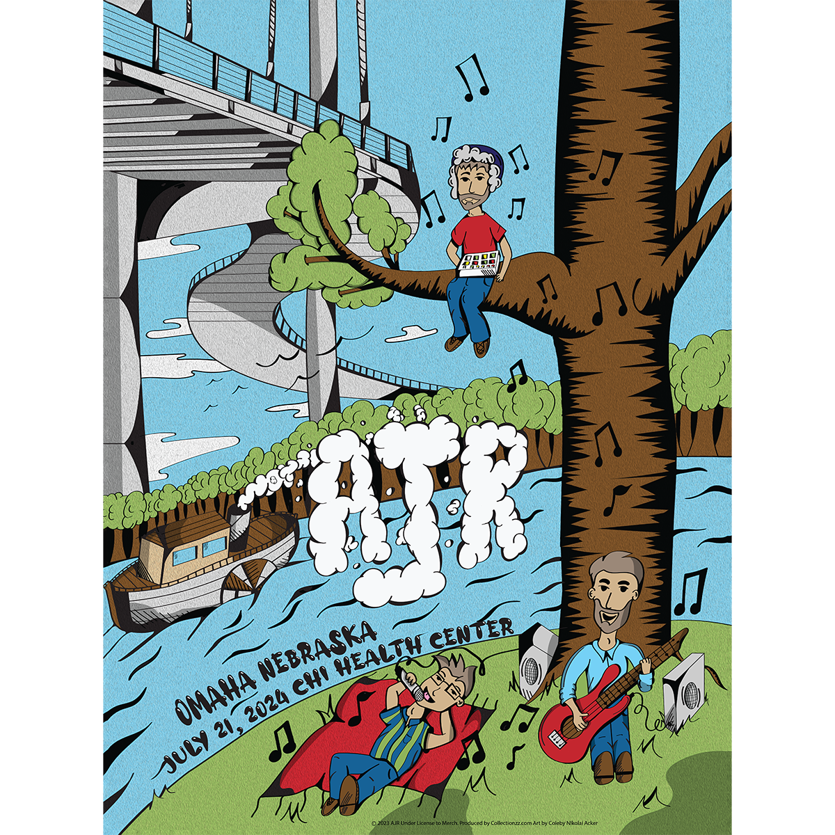 Omaha July 21 2024 Tour Poster - Limited Edition