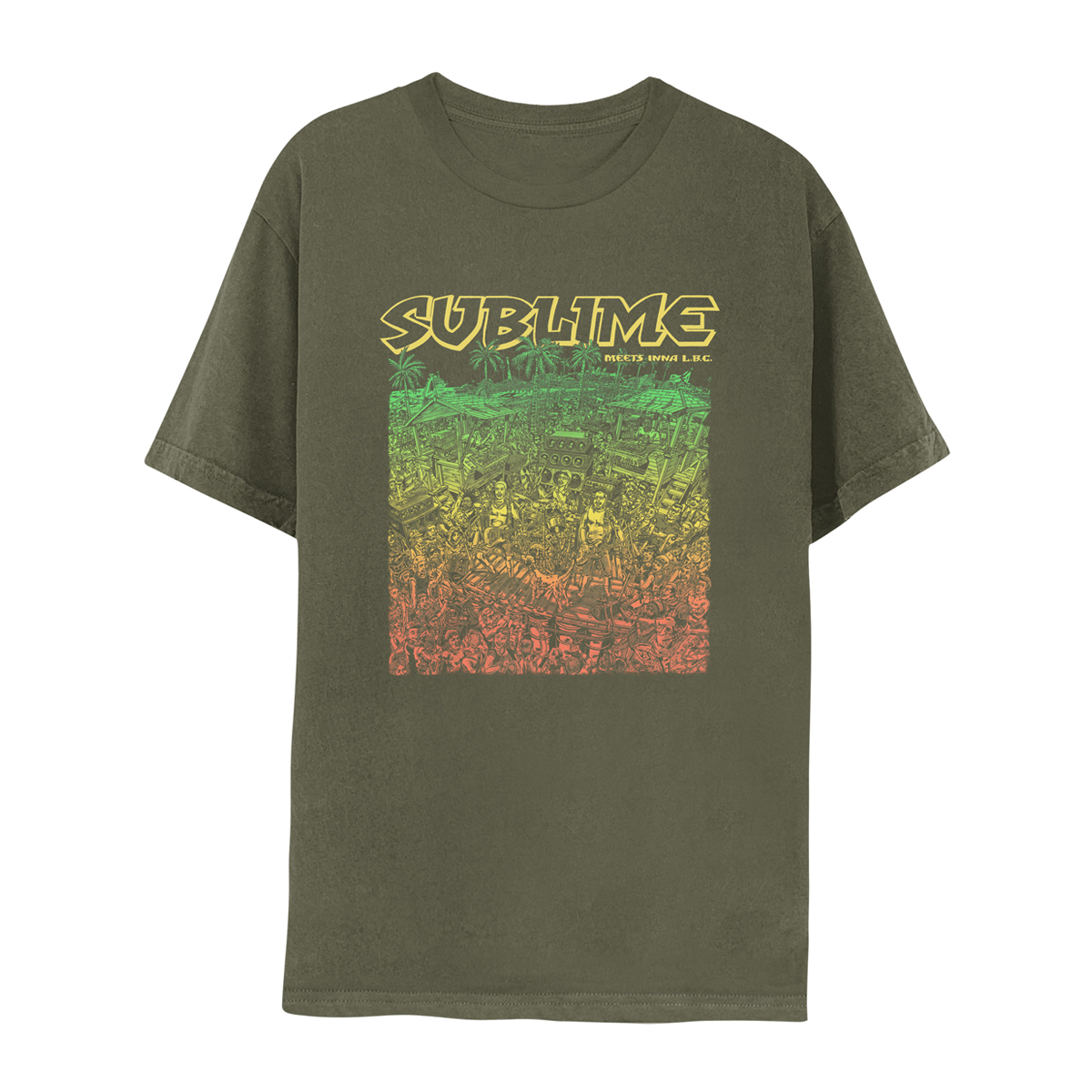 Dub Faded Green Tee