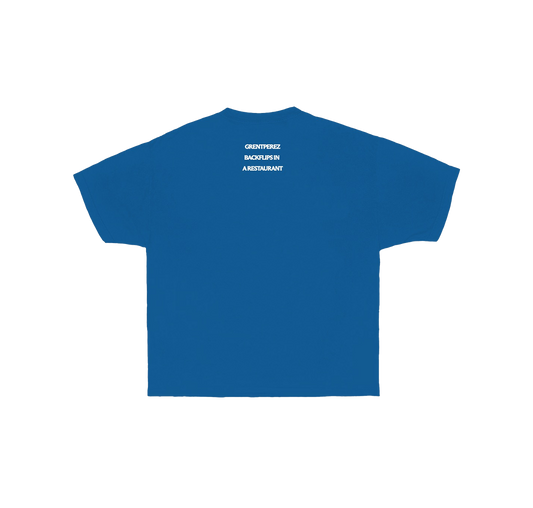 BLUE BACKFLIPS TEE