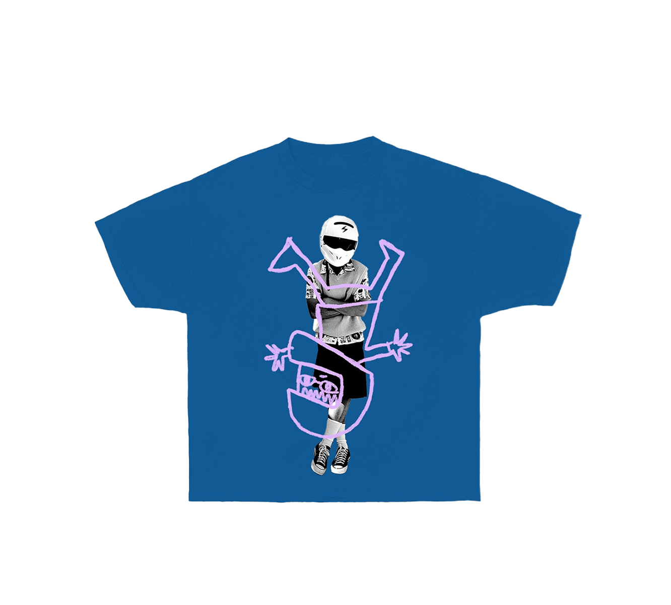 BLUE BACKFLIPS TEE