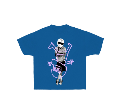 BLUE BACKFLIPS TEE