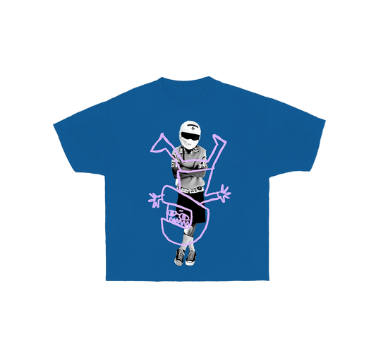 BLUE BACKFLIPS TEE
