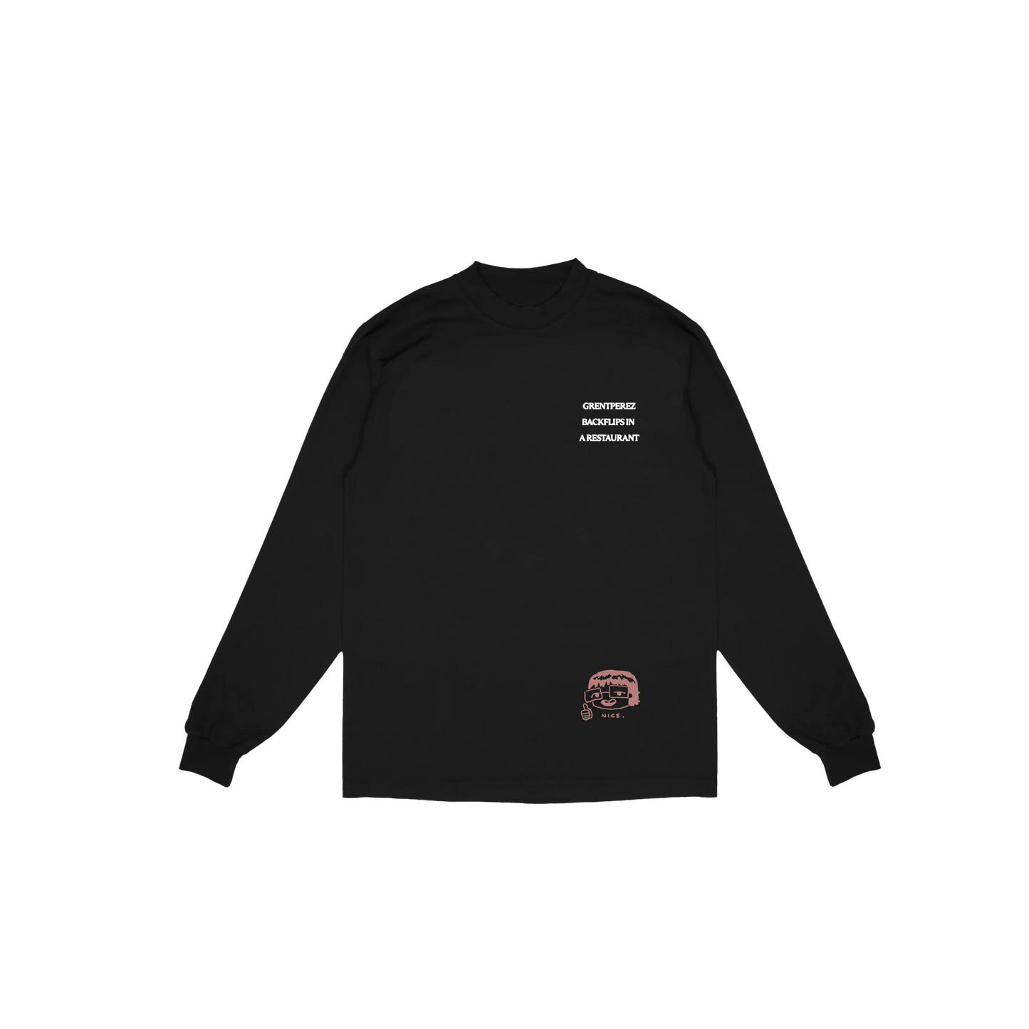BLACK BACKFLIPS LONGSLEEVE TEE