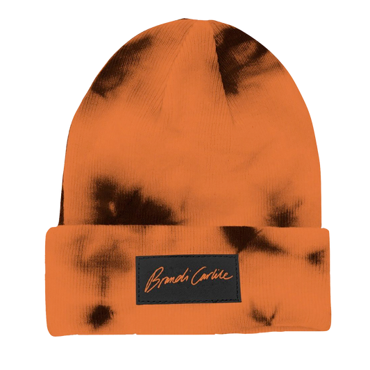 Logo Orange Tie Dye Beanie