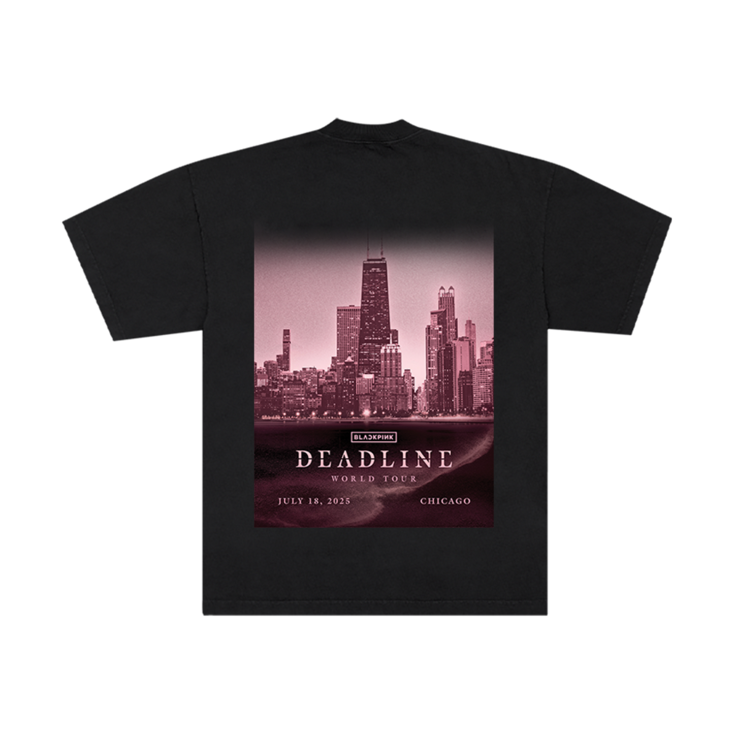 BLACKPINK Exclusive City Tee Chicago Black