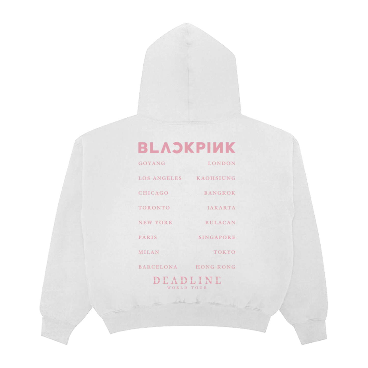 BLACKPINK Foil Zip Hoodie White