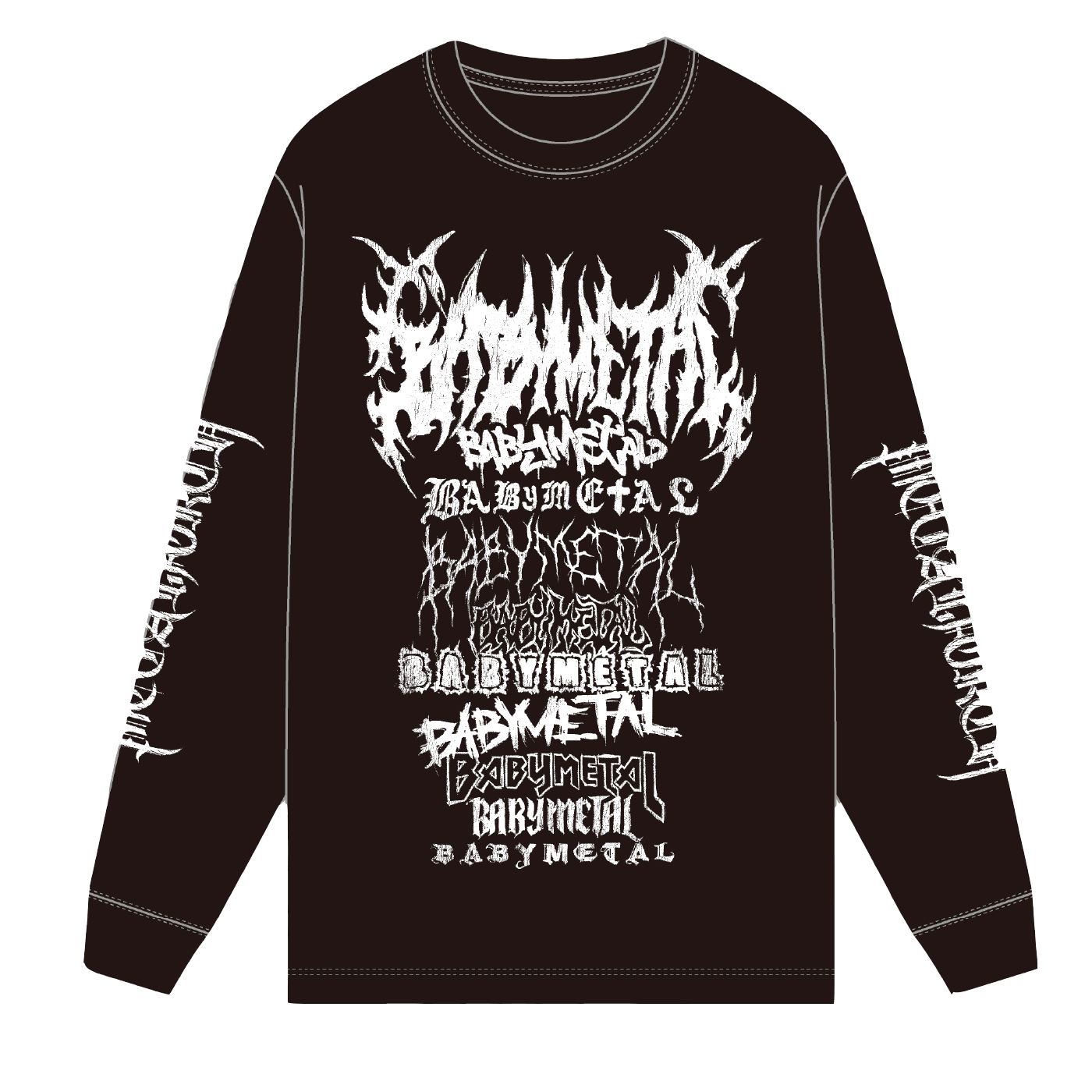 'METAL FORTH METAL LOGO' LONG SLEEVE TEE