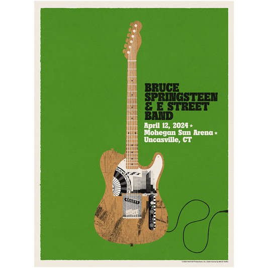 Uncasville April 12 Bruce Springsteen & The E Street Band World Tour 2024 Poster - Limited Edition