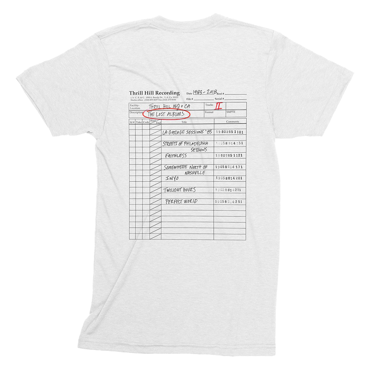 Tracks II: The Lost Albums Tee - White