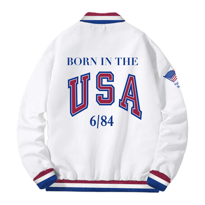 Retro Born In The U.S.A. Bomber Tour Jacket