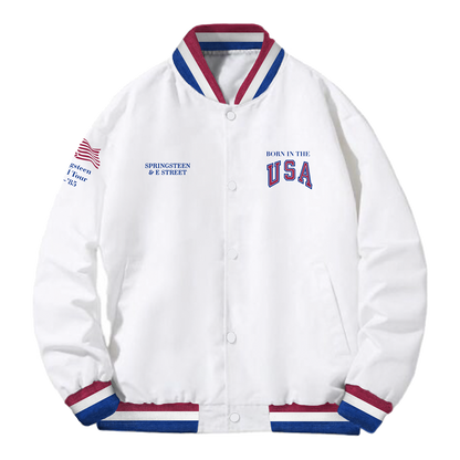 Retro Born In The U.S.A. Bomber Tour Jacket