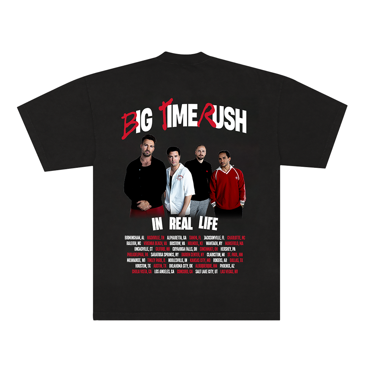 BTR In Real Life Worldwide 2025 Tour Tee - Black