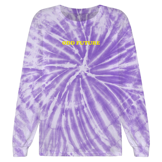 Basic Logo Longsleeve Shirt - Purple Tie Dye-Odd Future