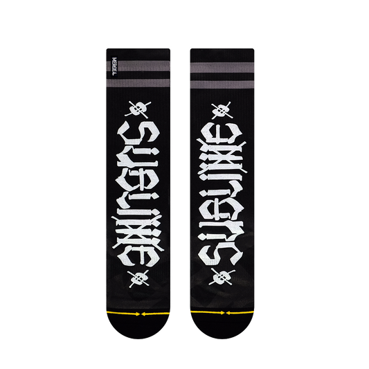 Sublime x Chaz Socks - Black / White
