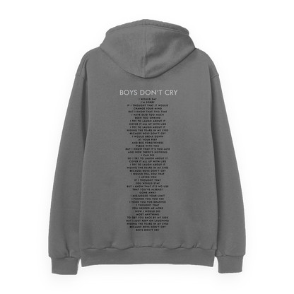 Boys Don't Cry Grey Hoodie