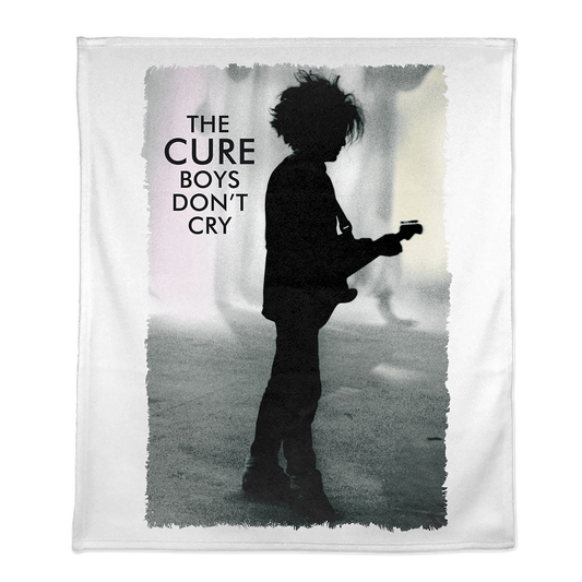 Boys Don't Cry White Fleece Blanket