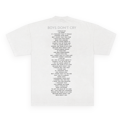 Boys Don't Cry White Tee