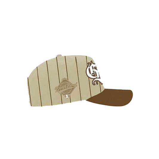 Breezy Bowl Hat - Brown Pinstripe