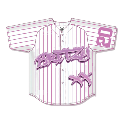 20 Flames Pinstripe Jersey - Pink