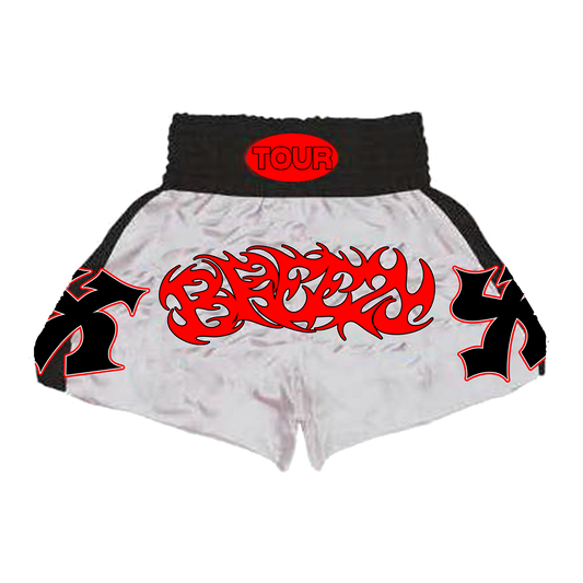 Breezy XX Muay Thai Shorts - Black and Red