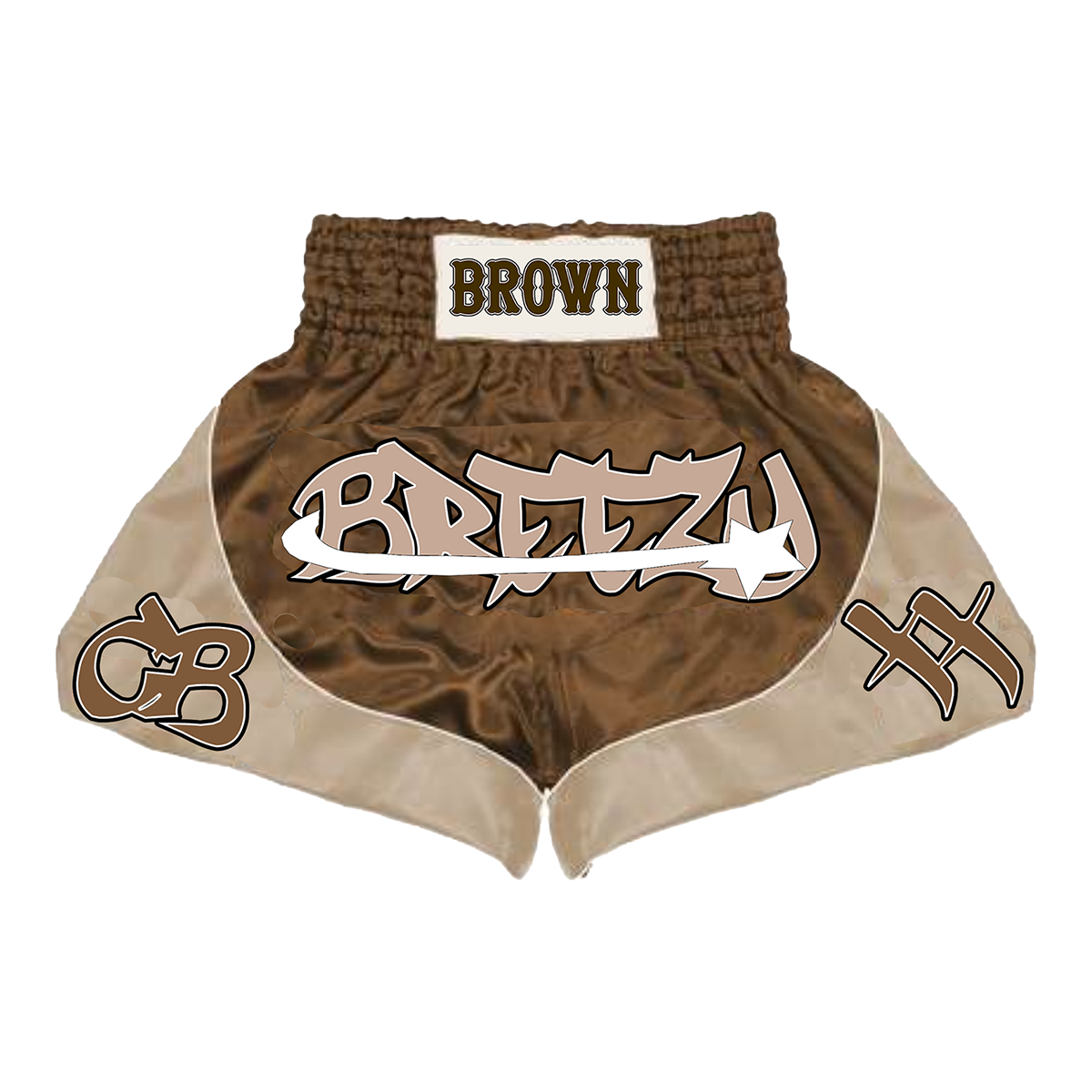 Breezy XX Muay Thai Shorts - Brown
