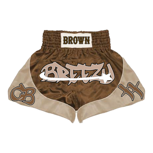 Breezy XX Muay Thai Shorts - Brown