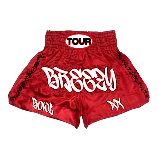 Breezy XX Muay Thai Shorts - Red