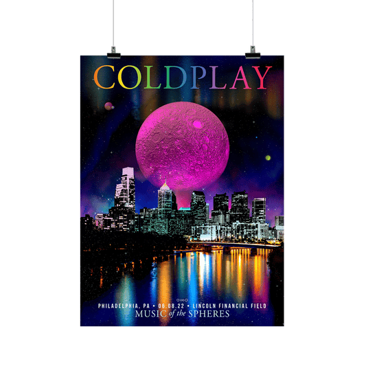 Philadelphia June 8 Music Of The Spheres Tour 2022 Poster - Limited Edition