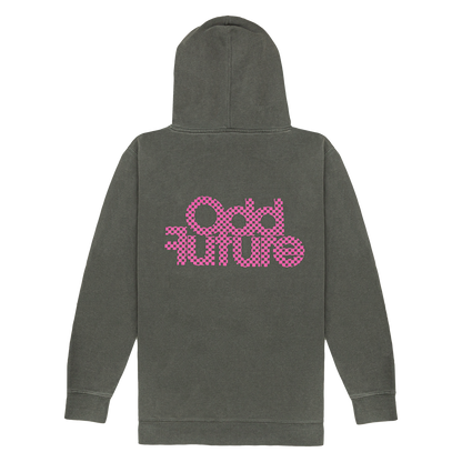 Checker Pullover Hoodie - Black-Odd Future