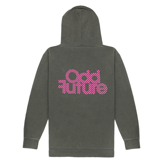 Checker Pullover Hoodie - Black-Odd Future