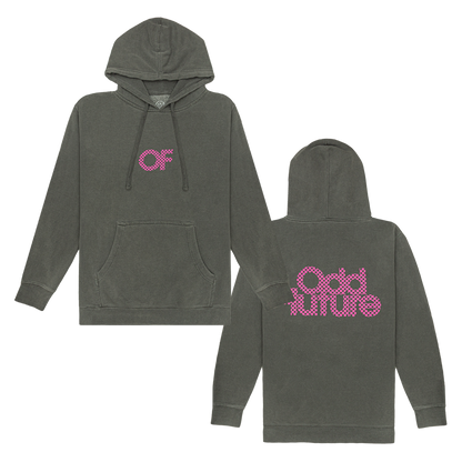 Checker Pullover Hoodie - Black-Odd Future