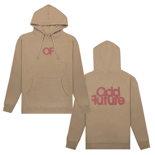 Checker Pullover Hoodie - Sandstone-Odd Future