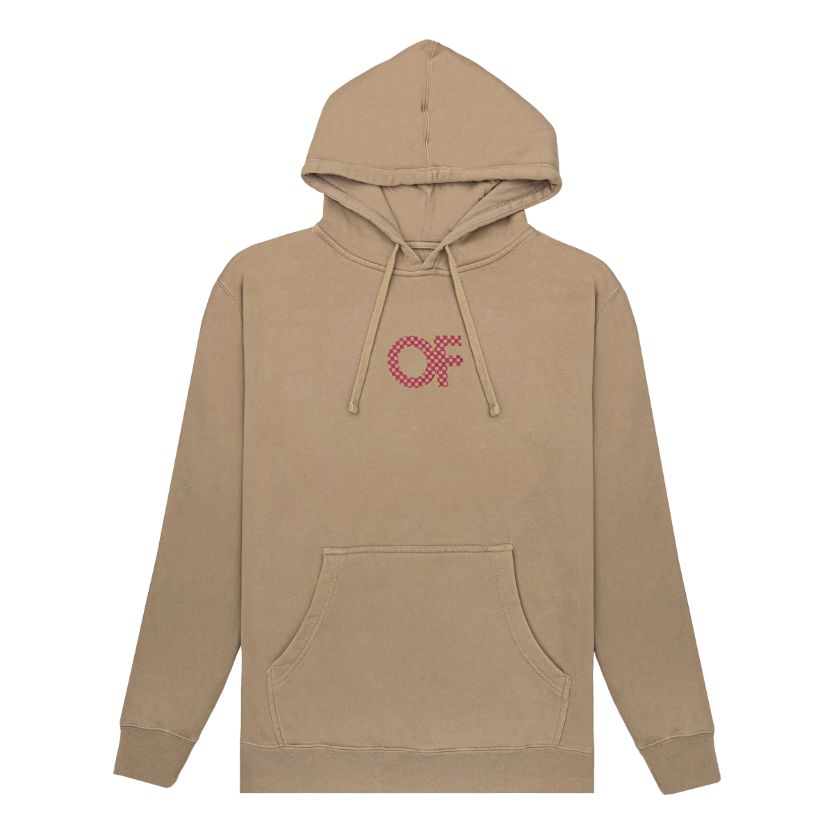Checker Pullover Hoodie - Sandstone-Odd Future