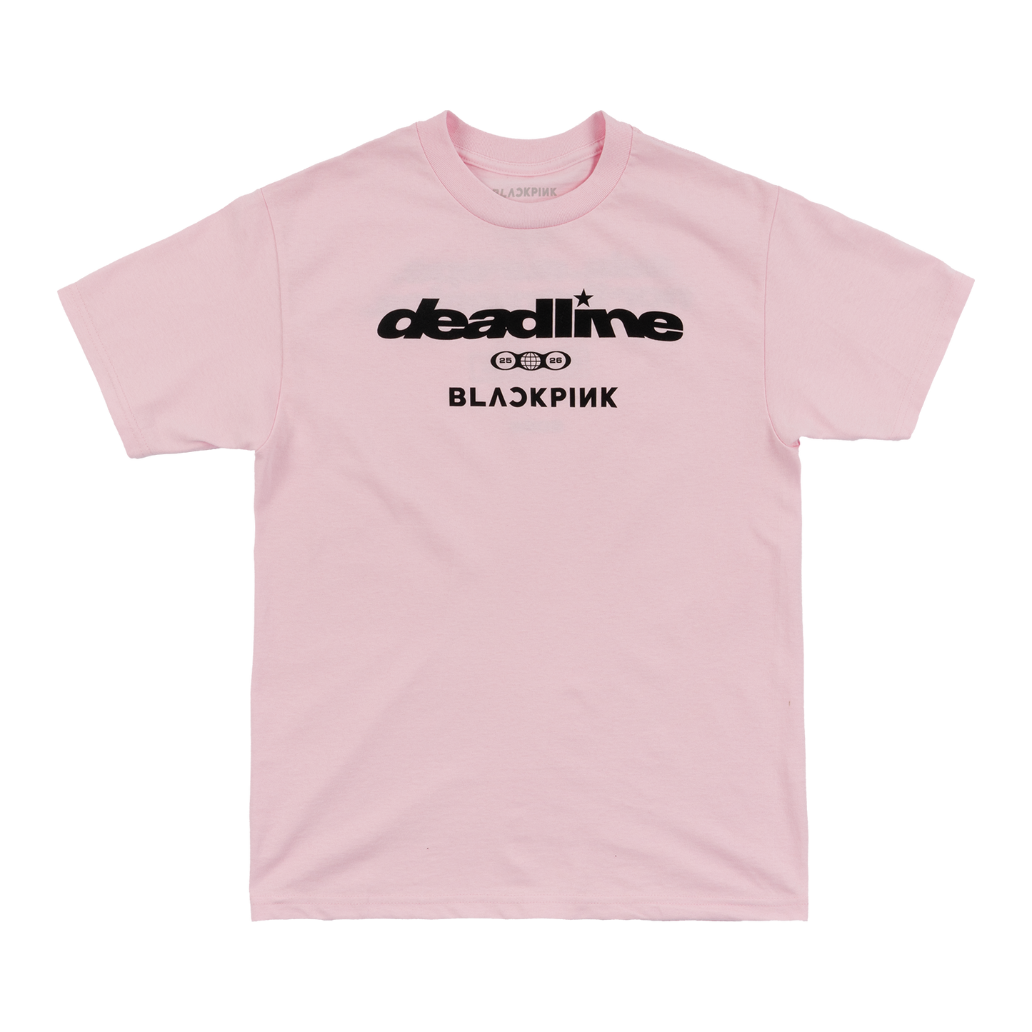 BLACKPINK Continent Logo Tee Pink