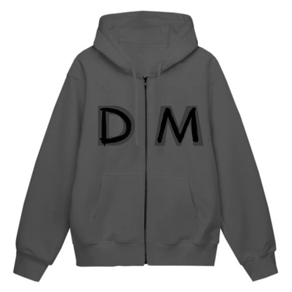 DM World Tour 2023 Grey Zip-Up Hoodie