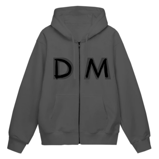 DM World Tour 2023 Grey Zip-Up Hoodie