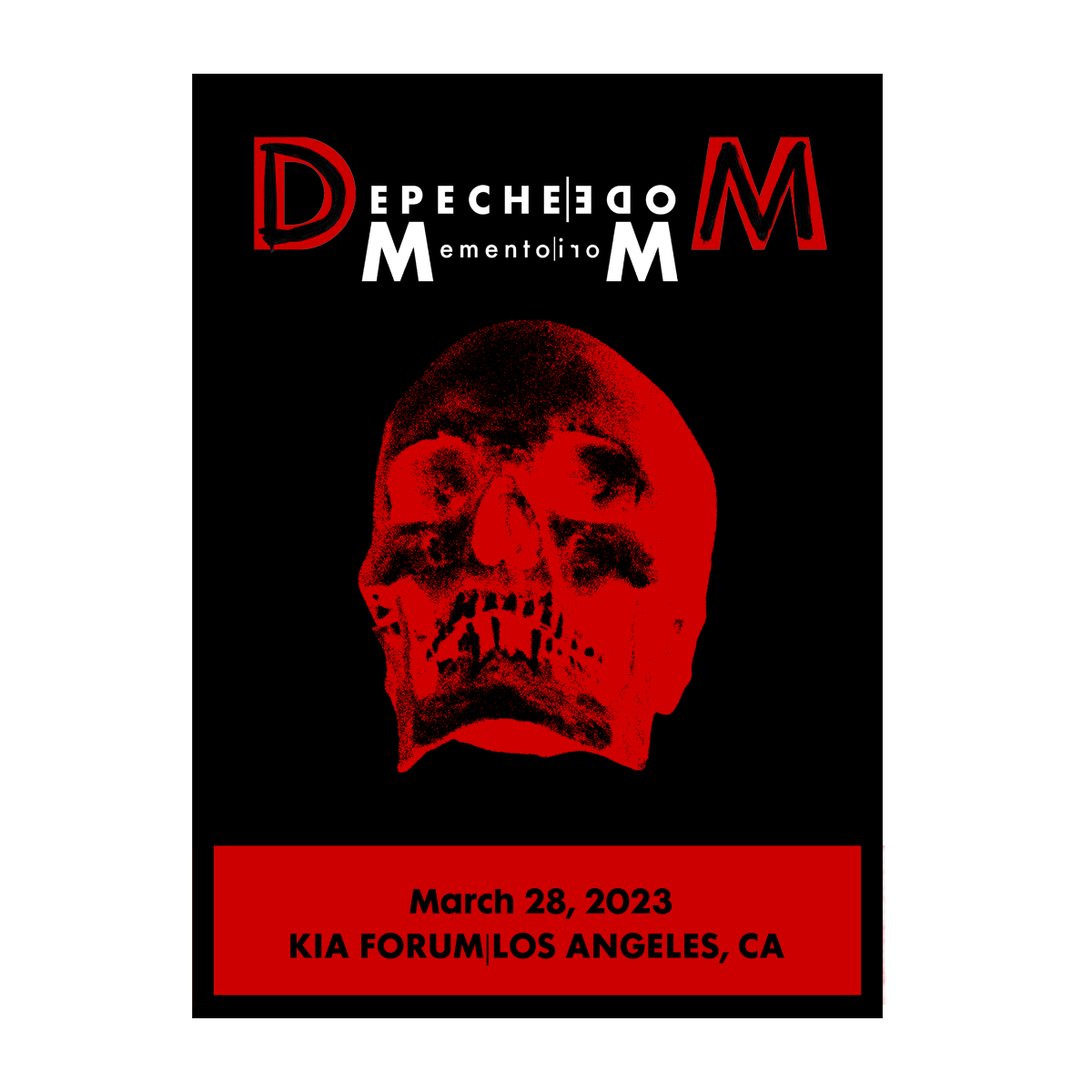 Memento Mori Tour 2023 Los Angeles Limited Edition Screenprint