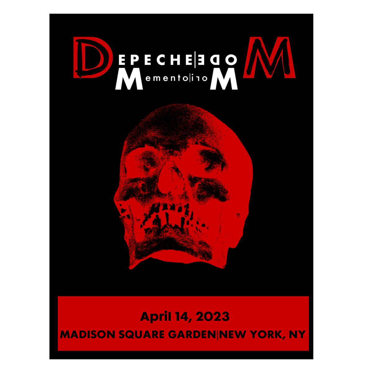Memento Mori Tour 2023 New York Limited Edition Screenprint