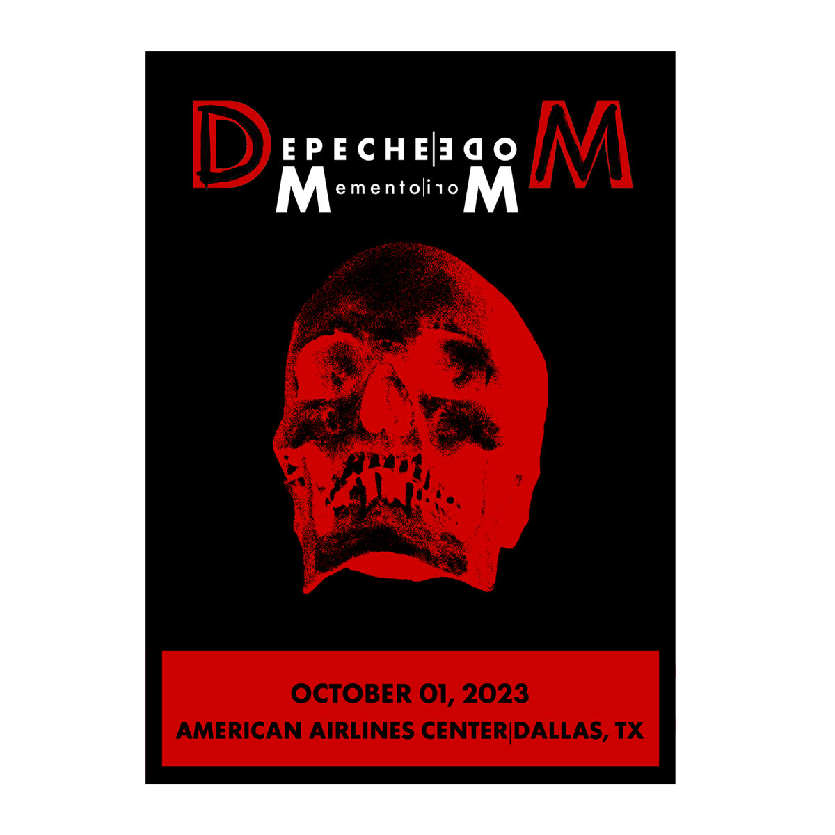 Memento Mori Tour 2023 Dallas Screen Print Poster Limited Edition