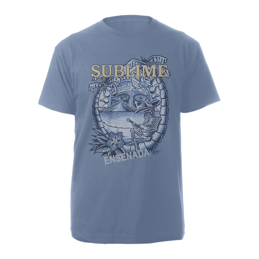 Ensenada Crest T-Shirt - Light Blue