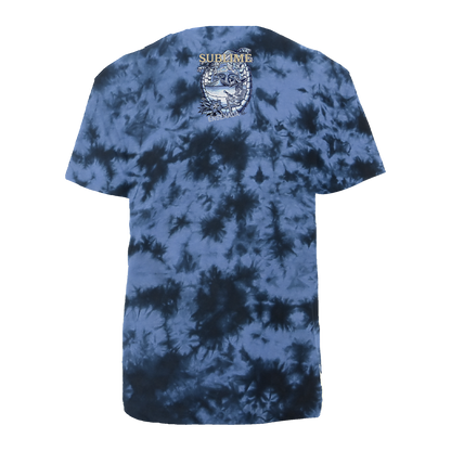 Ensenada Skeleton T-shirt - Blue Tie Dye