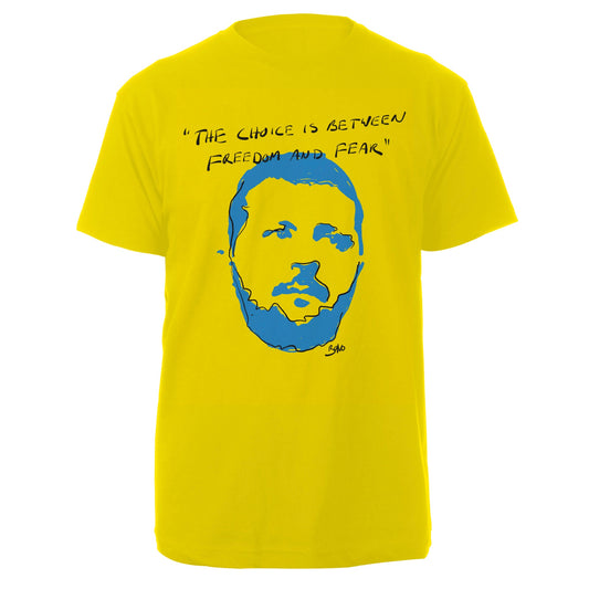 Freedom & Fear Tee - Yellow