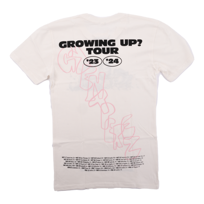 grentperez GROWING UP? TOUR T-SHIRT - Natural