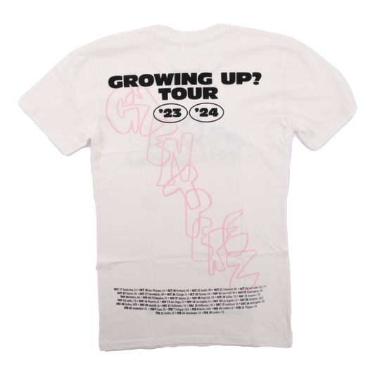 grentperez GROWING UP? TOUR T-SHIRT - Natural