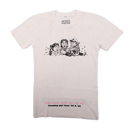 grentperez GROWING UP? TOUR T-SHIRT - Natural